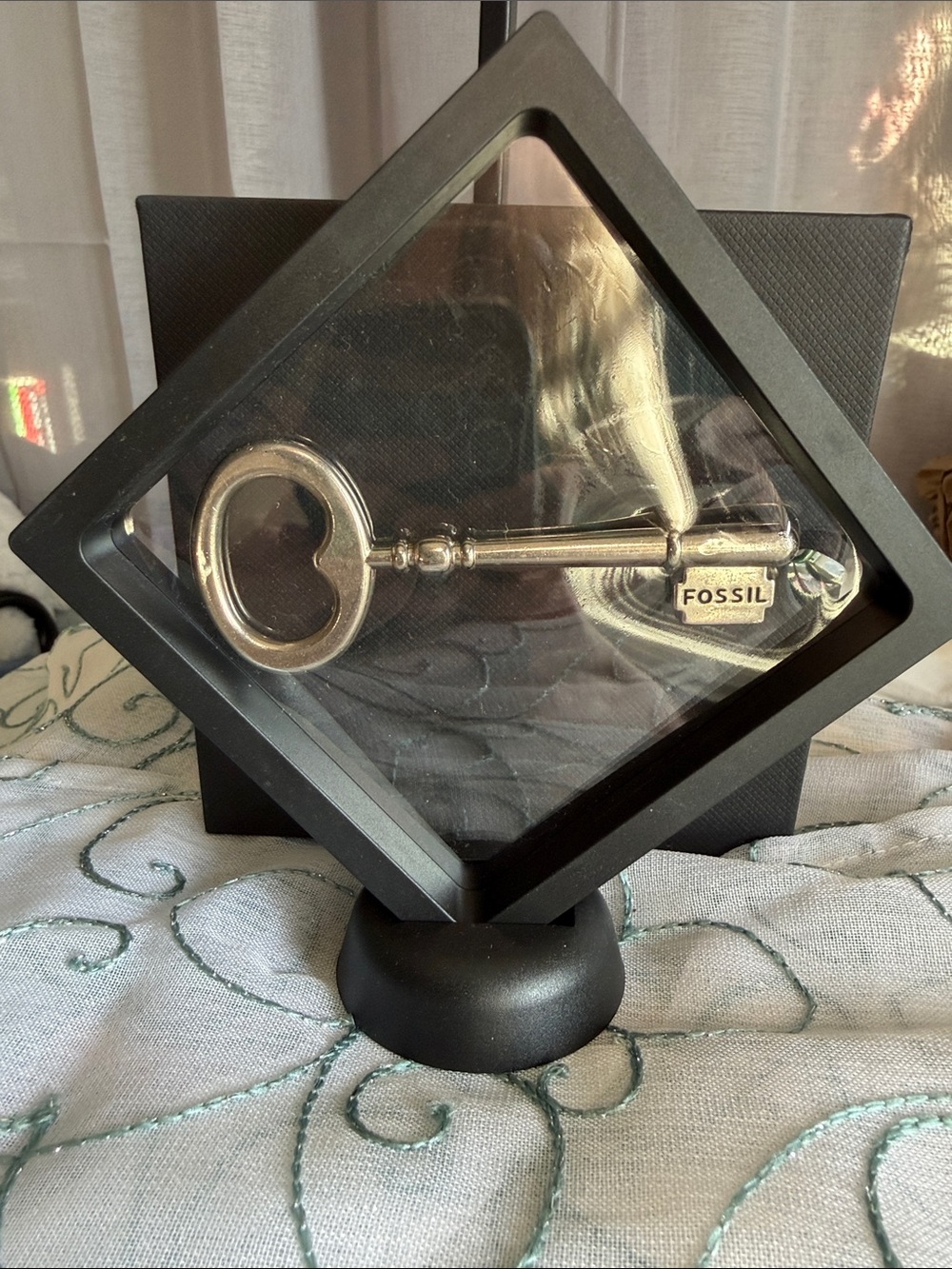 Fossil Silver Tone Large 4”